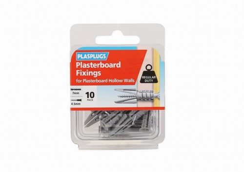 HB Plasplugs CF104 Standard Plasterboard Fixings (Pack of 10)