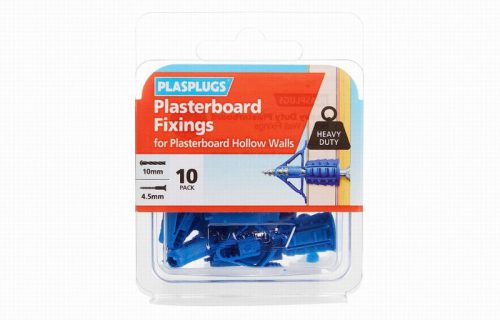 HB Plasplugs’ HCF110 Heavy-Duty Plasterboard Fixings (Pack of10)