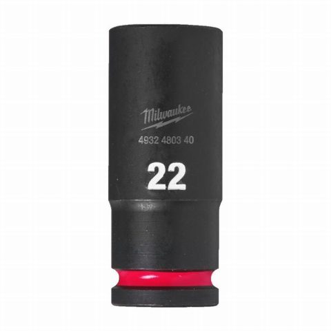 Milwaukee 4932480340  22mm 1/2″ Shockwave Impact Hex Deep Socket