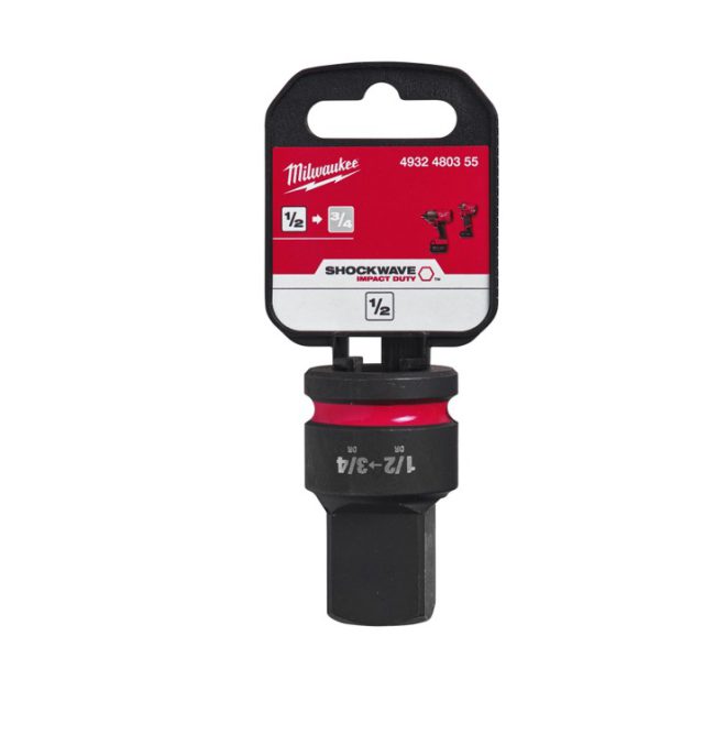 Milwaukee 1/2" to 3/4" SHOCKWAVE Impact Socket Adaptor - Image 2