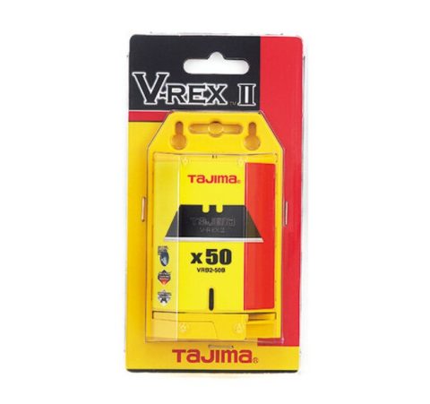 Tajima TAVRB50B/Y1 V Rex Utility Blade (Pack Of 50)