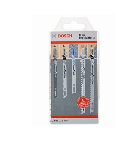 Bosch 2607011438 Mixed Jigsaw Blade Set For Multi-Material -15pc