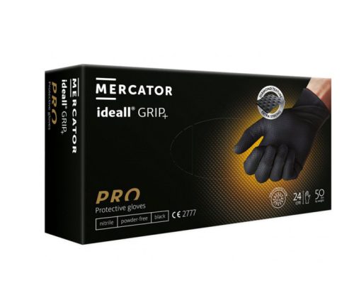 Mercator RP30026004-0001 Ideal Grip Gloves Black L (50 Pack)