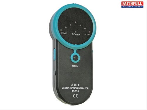 Faithfull 3-in-1 Detector Stud  Metal & Live Wire