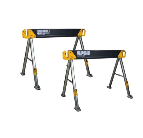 ToughBuilt TB-C550/2 Saw Horse/Jobsite Trestle Table Twin Pack