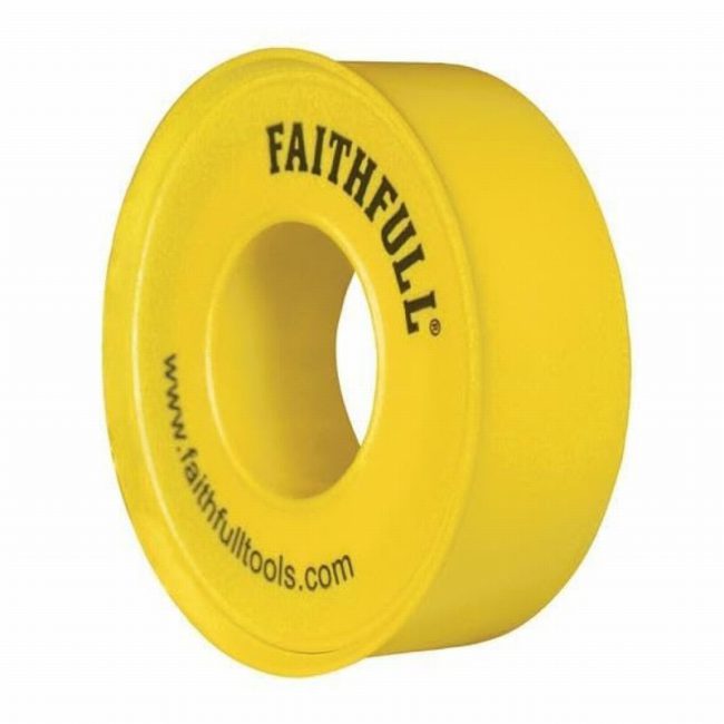 Faithfull 12mm x 5m  P.T.F.E Gas Tape White