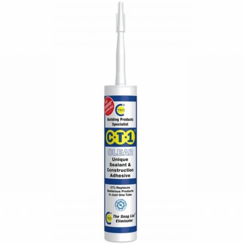 C-Tec CT1539506  290ml Clear Tube Sealant Cartridge