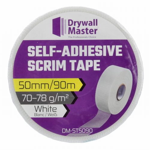 Drywall Master 50mmx90m Self-Adhesive Scrim White Tape