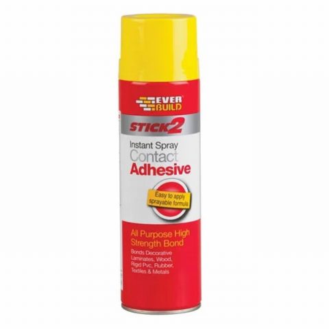 Everbuild EVBCONSPRAY5  500ml Stick 2 Spray Contact Adhesive