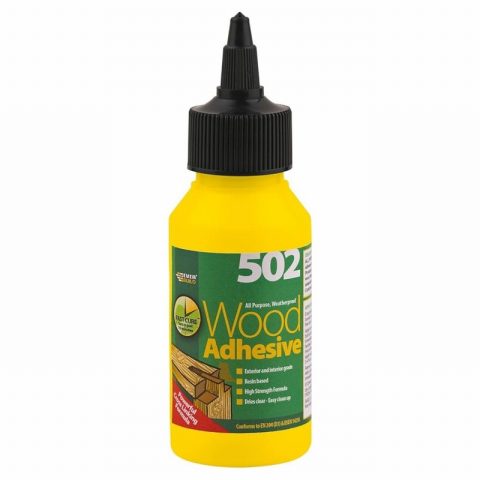 Everbuild EVBWOOD1 1L 502 All Purpose Weatherproof Wood Adhesive