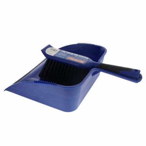 Faithfull FAIBRDUSTLRG Large Plastic Dustpan & Brush Set