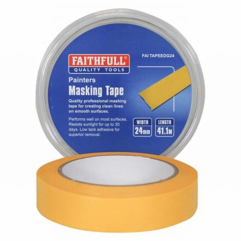 Faithfull FAITAPEEDG24  24mm x 41.1m Edge Masking Tape