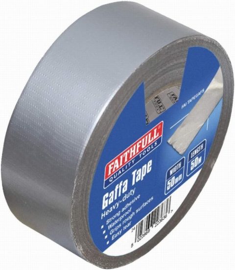 Faithfull FAITAPEGAFS 50mm x 50m Gaffa Tape Silver
