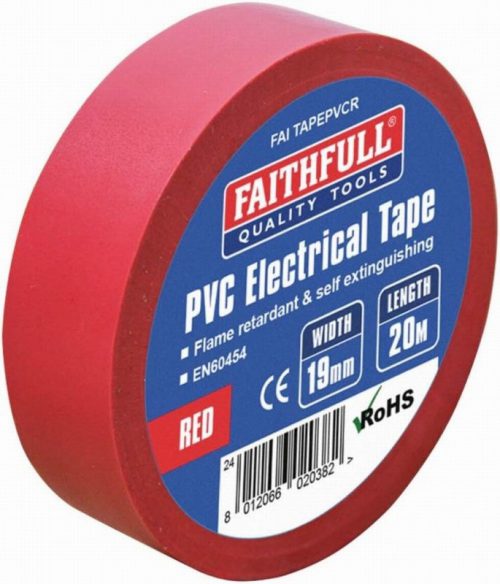 Faithfull PVC Electrical Tape Brown 19mm x 20m