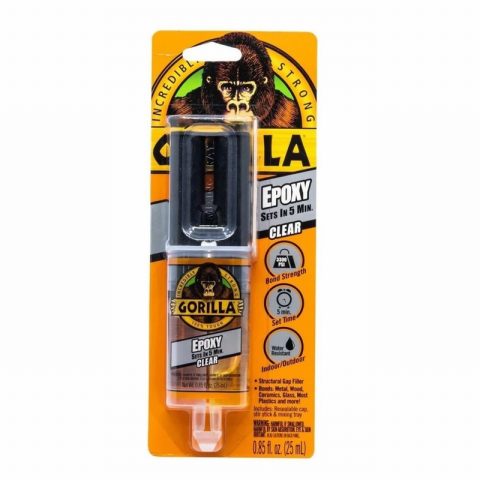 Gorilla GRGGES25 Epoxy Glue 25ml Resealable Syringe