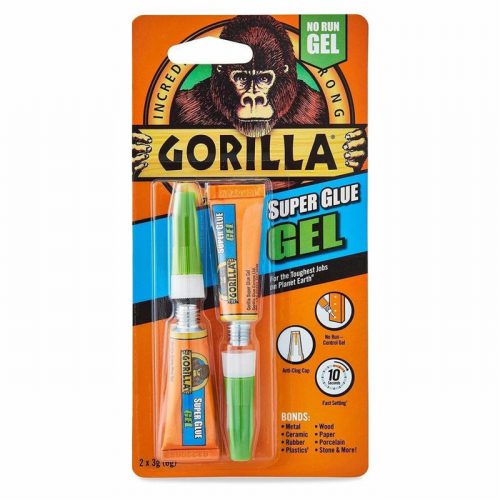 Gorilla GRGSGG23 Super Glue Gel 3g Pack Of 2