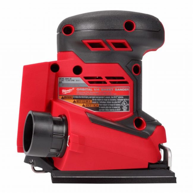 Milwaukee M18BQSS-0 18V Quarter Sheet Sander - Body - Image 3