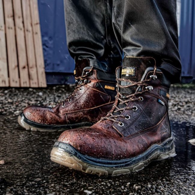 DeWalt Titanium Size  9 UK 43 EU Tan Waterproof Boots - Image 2