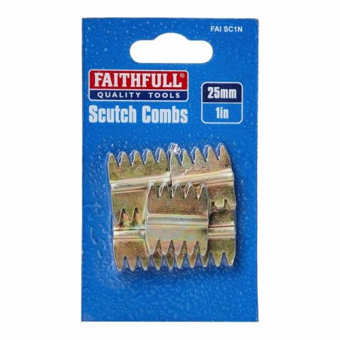 Faithfull FAISC1N 25mm Scutch Combs – Pack of 5