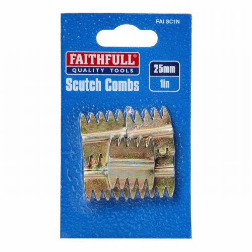 Faithfull Scutch Combs 25mm (1in) Pack of 5