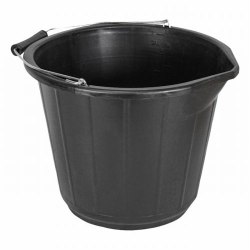 Faithfull FAI3GBUCKET 14 Litre Black Builders Bucket