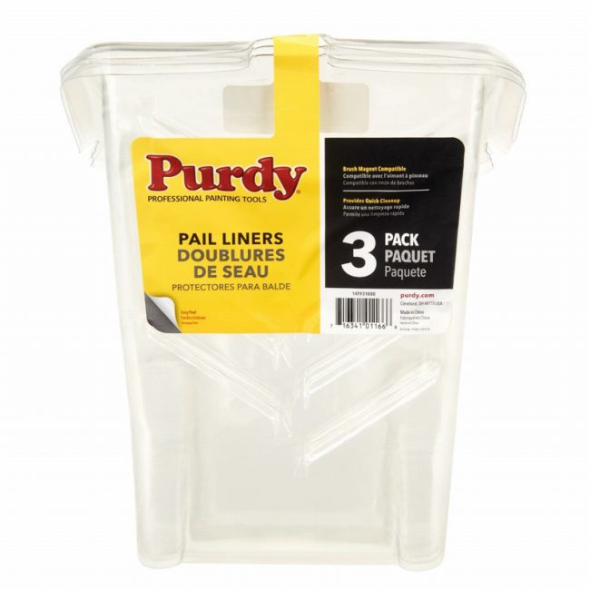 Purdy PUR14T931000 Painter's Pail Liners - Pack of 3