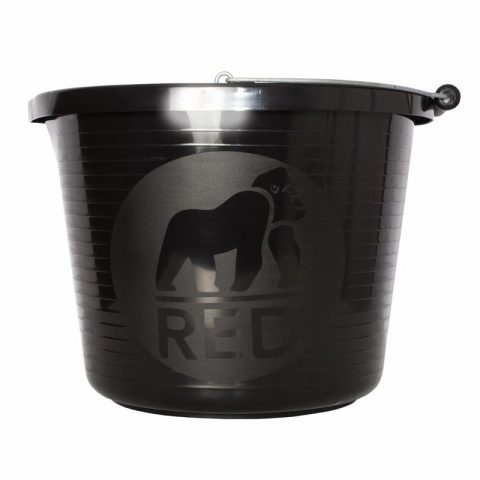 Red Gorilla GORPRMBK 14 litre (3 gallon) Premium Bucket – Black