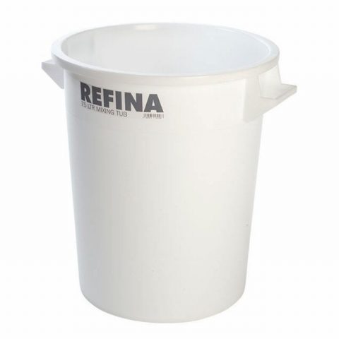 Refina Plastic Mixing Tub 75L White