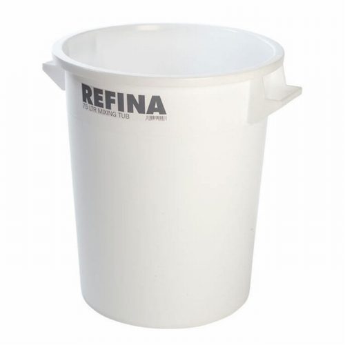 Refina Plastic Mixing Tub 75L White