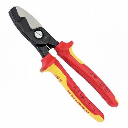 Knipex 95 18 200UKSBE VDE Fully Insulated Cable Shears, 200mm