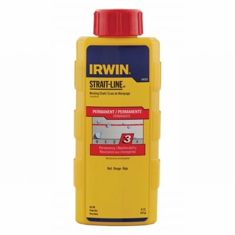 Irwin STL64902 STRAIT-LINE 227g (8oz) Chalk Refill Red