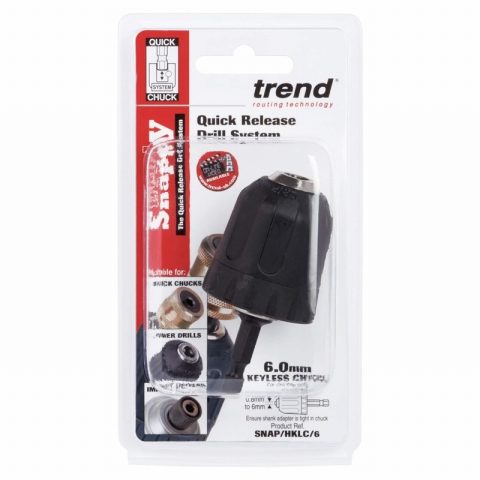 Trend TRESNAPHKLC6 6mm Snappy Hex Keyless Chuck Capacity