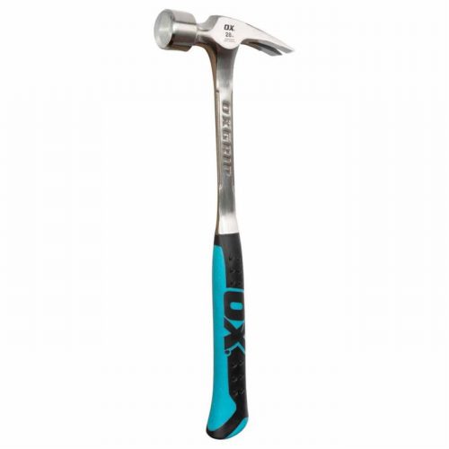 OX Tools OX-P082328 Solid Steel Straight Claw Hammer 28oz/794g