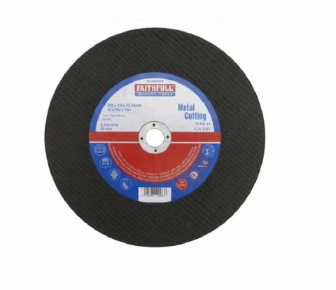 Faithfull FAI3003522M 300×3.5×22.23mm Metal Cut Off Disc – 1pc
