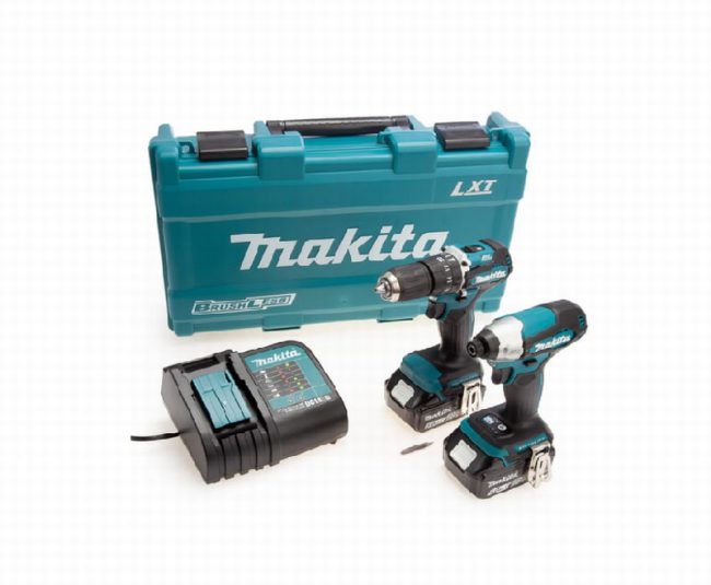 Makita DLX2414ST 18V LXT Brushless 2 Piece Kit, 2 x 5.0Ah Batter