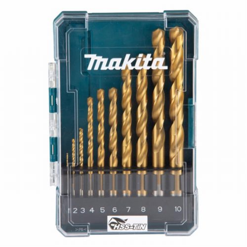 Makita 10 Piece HSS Tin Drill Bit Set