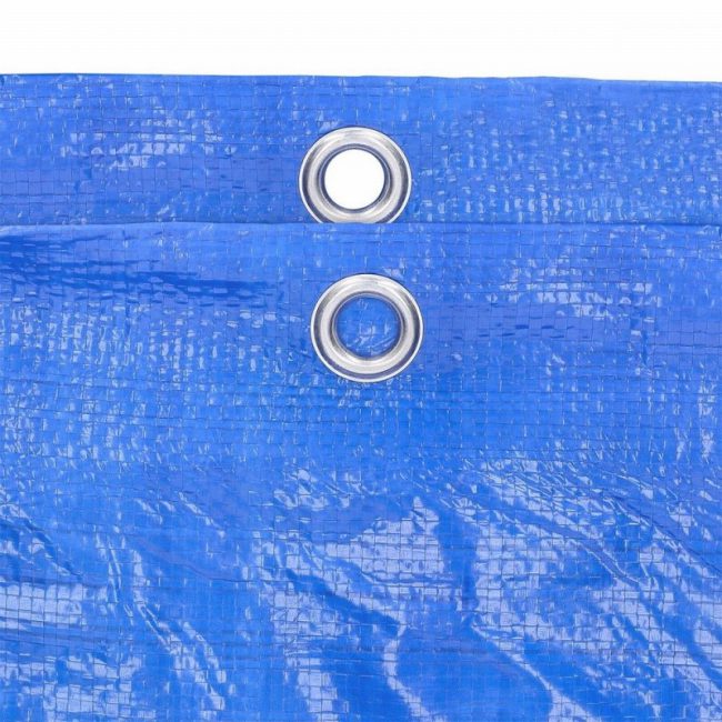 TOUGH MASTER TM-P946  4x6m Water Resistant Tarpaulin Sheet Blue - Image 4