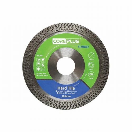 Core Plus CORDBHT105 Hard Tile Turbo Diamond Blade 105x22m