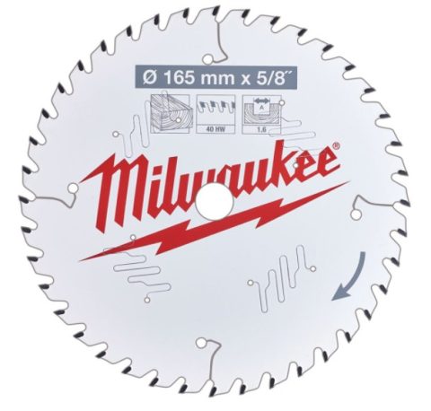 Milwaukee 4932471312 165mmx15.87mm x 40T ATB Circular Saw Blade