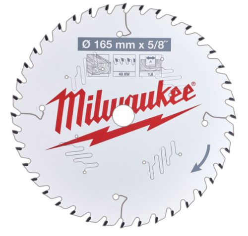 Milwaukee 165mm x 15.87mm x 40T ATB Circular Saw Blade