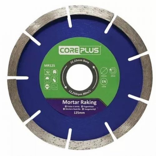 Core Plus CORDBMR125 Mortar Raking Diamond Blade 125x22mm