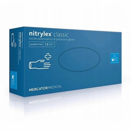 MERCATOR Nitrylex Classic Blue Gloves – Box of 100 size-XL