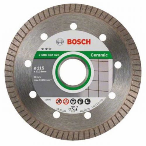 Bosch 2608602478 Best Ceramic Turbo Diamond Blade 115mm x 22mm