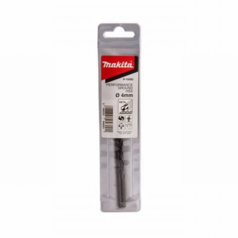 MAKITA P-19392 4 x 75mm Performance HSS Ground Point Drill Bit