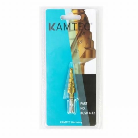 Kamtec KGSD4-12 4-12mm Spiral Tin coated Step Drill