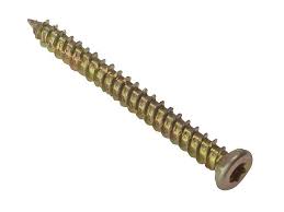 ForgeFix Concrete Frame Screw ZYP 7.5 x 122mm Box 100