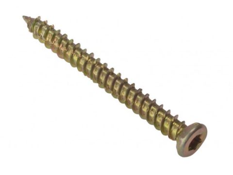 ForgeFix FORCFS102YN 7.5x102mm Concrete Frame Screw ZYP Box 100
