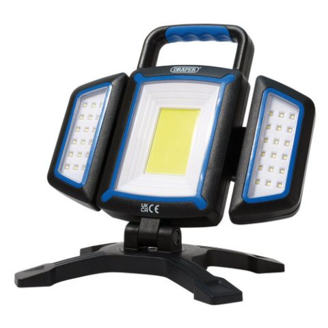 Draper 23848 Cordless 18W 2000Lm COB SMD Rechargeable Work Light