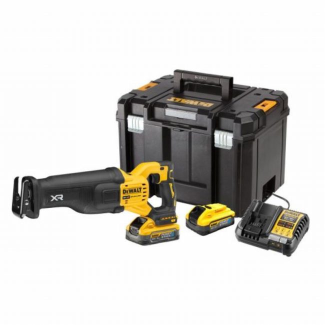 DeWalt DCS386H2T-GB 18V Cordless Brushless Reciprocating Saw Kit