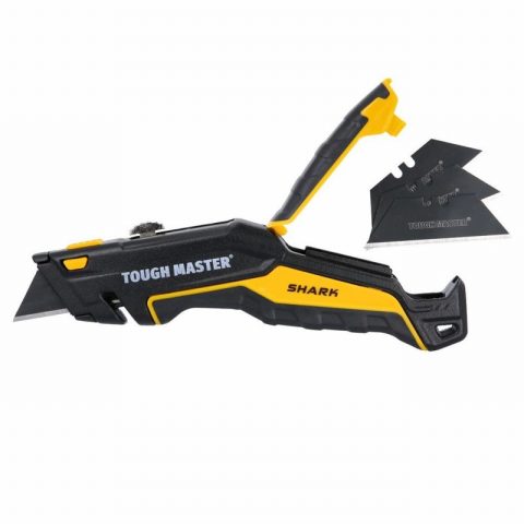 TOUGH MASTER TM-UTK184 Retractable Utility Knife with 4x Blades